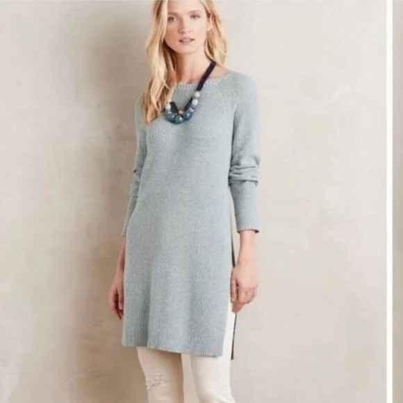 •Anthropologie• MOTH Pasadena Mint Tunic Sweater - Picture 6 of 6